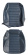 Cover Front seat Amazon 2d/220 1969 blue Cover Front seat Amazon 2d/220 1969 blue