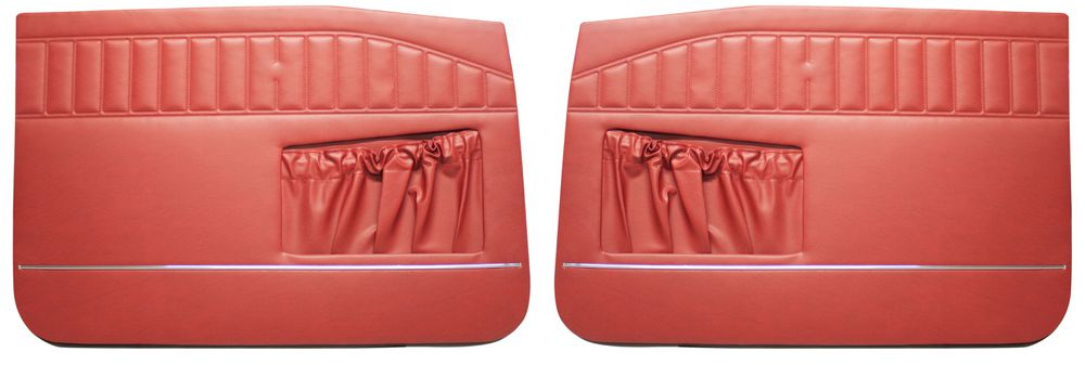 Door panel 122 Wagon  1969 red FRONT