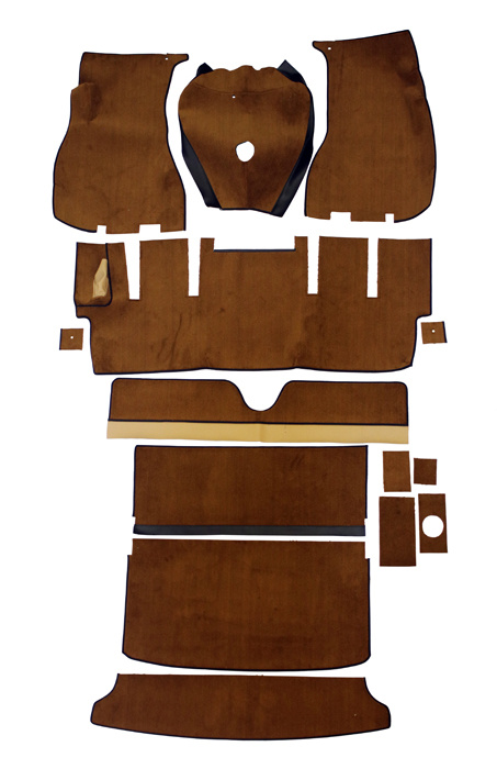 Mattsats 1800E 1970 brun/beige