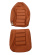 Klädsel Framsäte 1800ES 1973 brunt läder Klädsel Framsäte 1800ES 1973 brunt läder