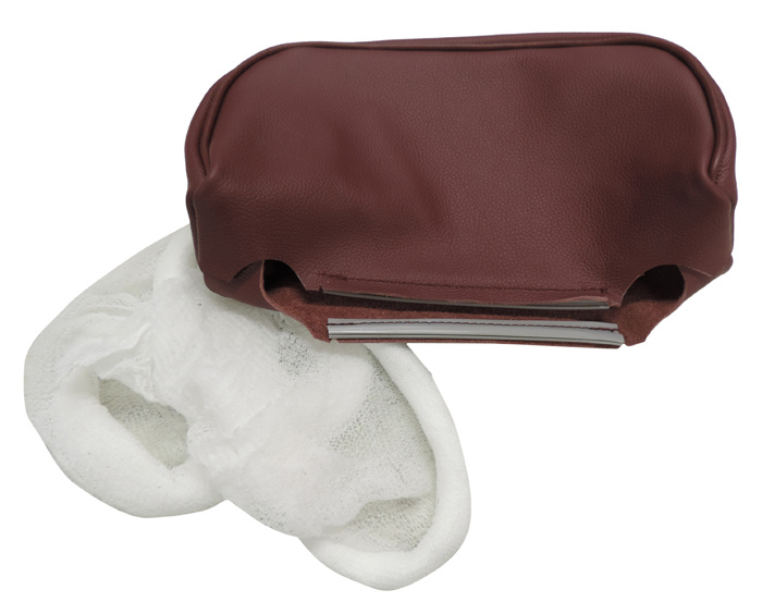 Cover Head rest 164 72-74 maroon - leath