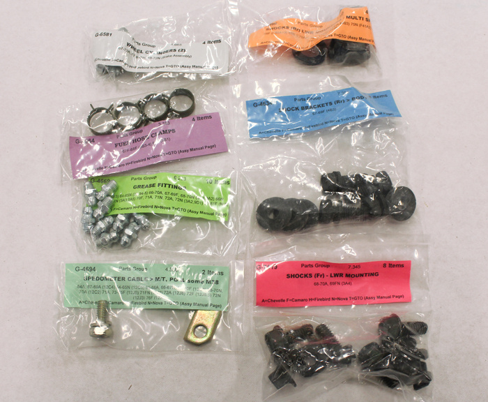 Skruvsats chassi Camaro 69 skivbroms