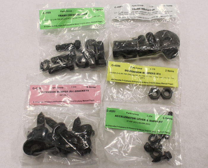 Skruvsats chassi Camaro 69 skivbroms