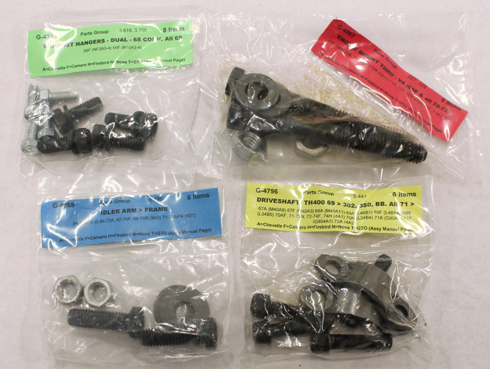 Skruvsats chassi Camaro 69 skivbroms