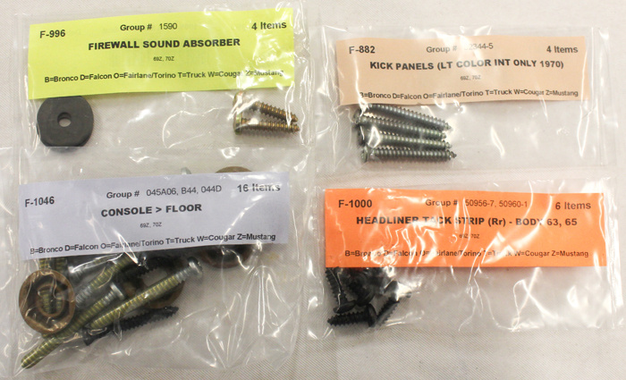Monteringssats Inredning 69 FB Shelby/Mustang