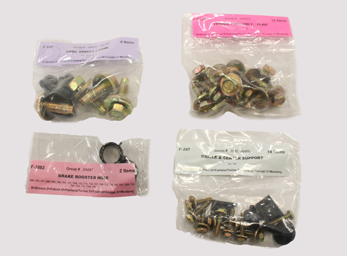 Mounting kit engine comp. Mustang 1972