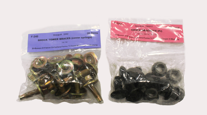 Mounting kit engine comp. Mustang 1972