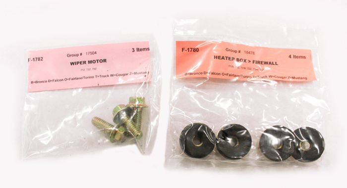 Mounting kit engine comp. Mustang 1972