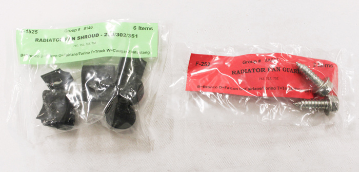 Mounting kit engine comp. Mustang 1972