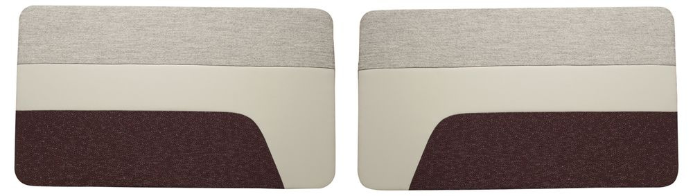 Door panel 444LS 1957 red/grey LH