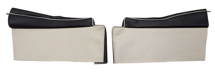 Kl�dsel Bakre sidor 444L 1957 Export r�d/beige undre