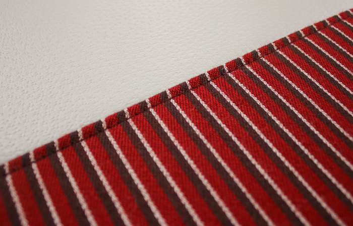 Door panel 445 56-57 red/grey LH