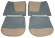 Cover Front seats 444L 1957 blue/white