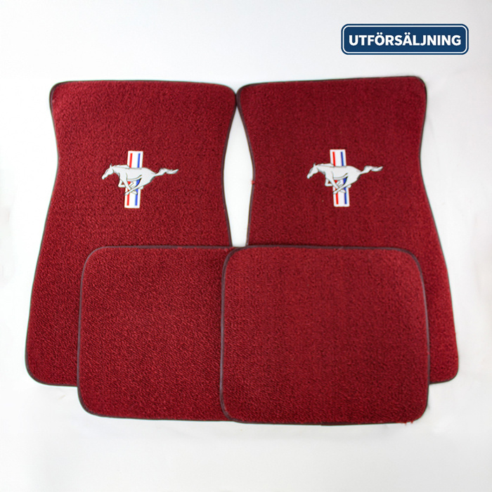 Matta Tillbeh�r Ford 64-73 m�rkr�d textil Logo