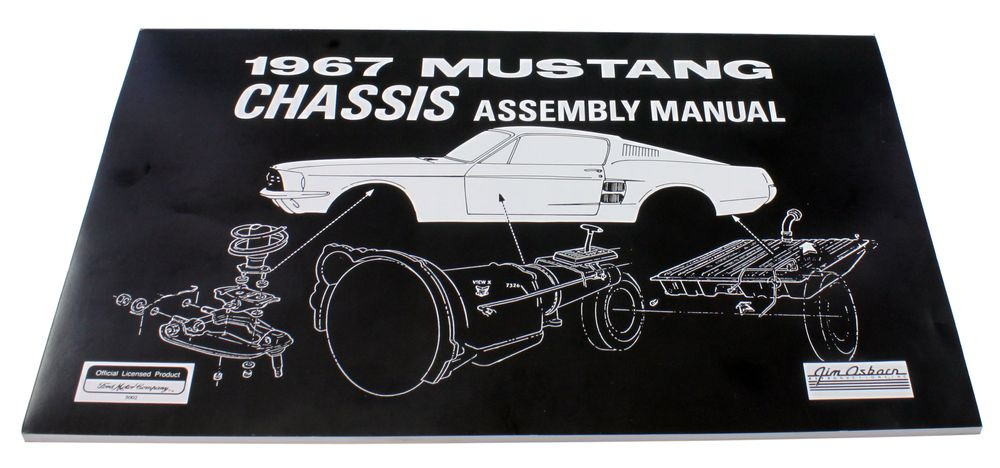 Verkstadsbok Chassi Mustang 1967