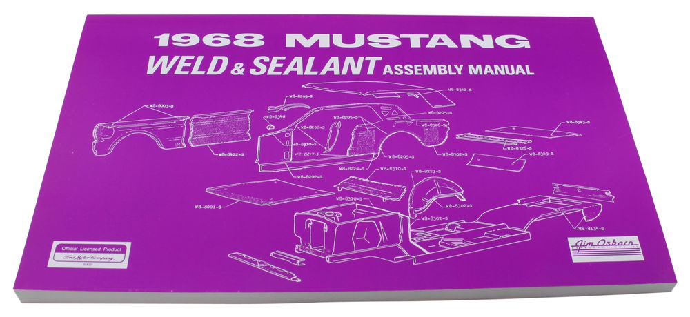 Workshop manual Weld/seal Mustang 1968