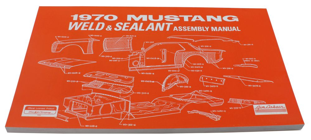 Workshop manual Weld/seal Mustang 1970