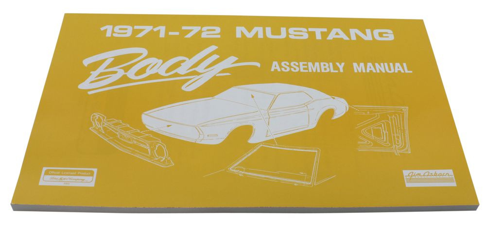 Verkstadsbok Karosseri Mustang 71-72