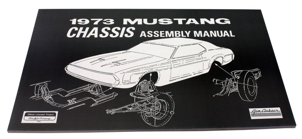 Verkstadsbok Chassi Mustang 1973