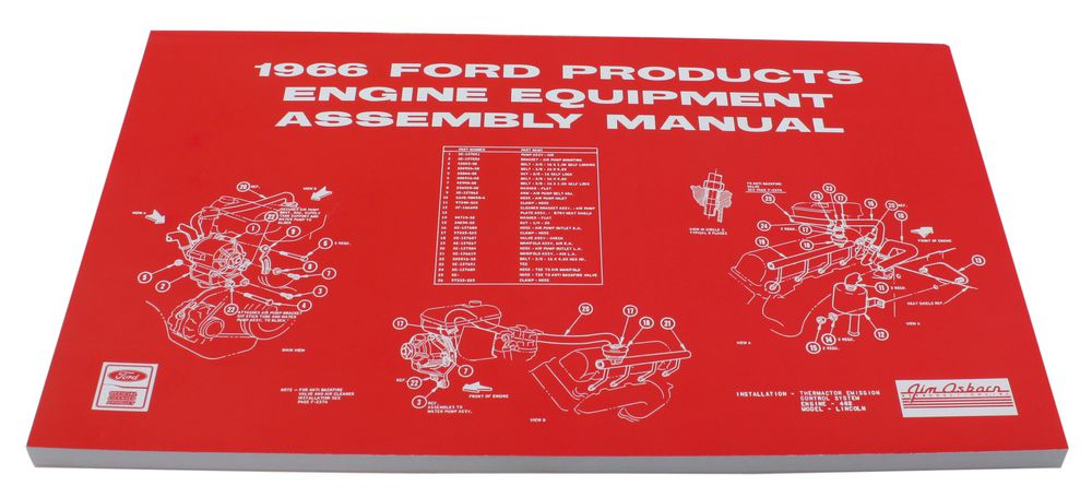 Verkstadsbok Motorrum Mustang 1966
