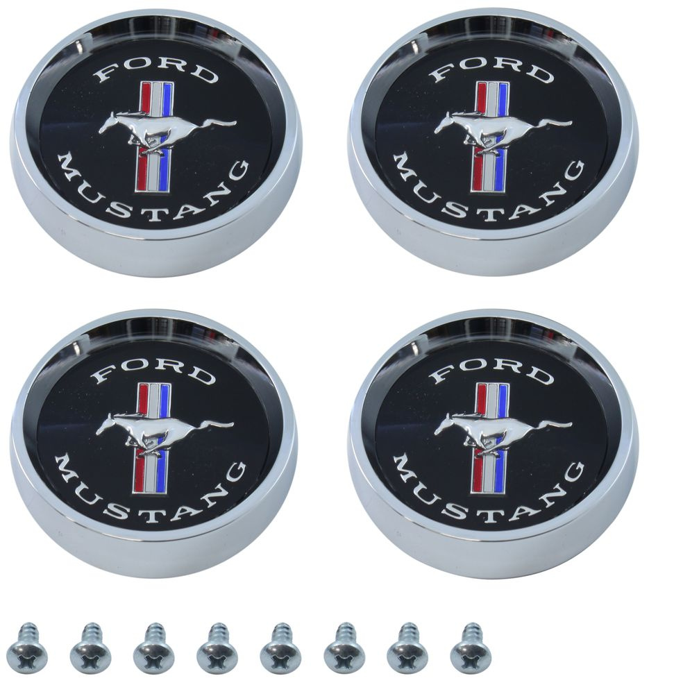 Center cap S/S wheel  64-66 blue (set/4)