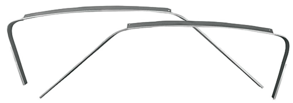 Drip rail W/S channel 65-66 FB pair