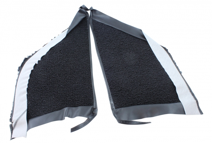 Kick panel carpet 65-66 CP/FB black