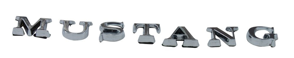 Bokstavsats Emblem MUSTANG 65-72 krom/sj�lvh�ftande