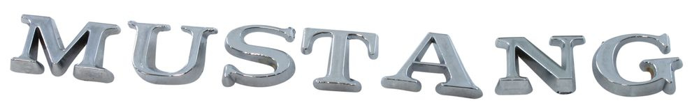 Bokstavsats Emblem MUSTANG 65-72 krom bagagelucka och sk�rm