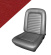 Upholstery Mustang 65 CP STD Rears Red