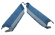 Kick panel carpet 65-66 CV Light blue