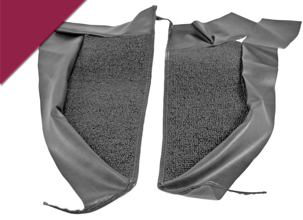 Kick panel carpet 66 CV Dark red