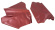 Quarter panel trim 66-67 CV dark red