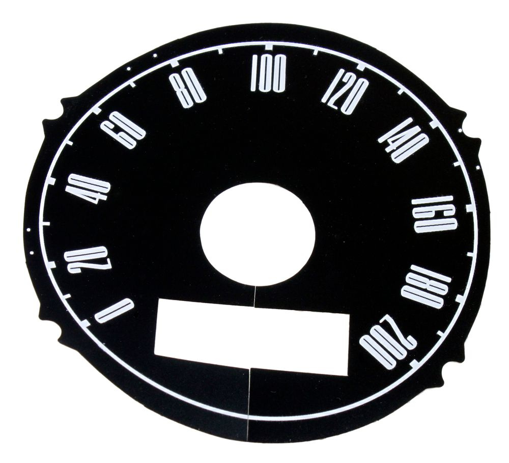 Decal Speedometer 67-68 regular