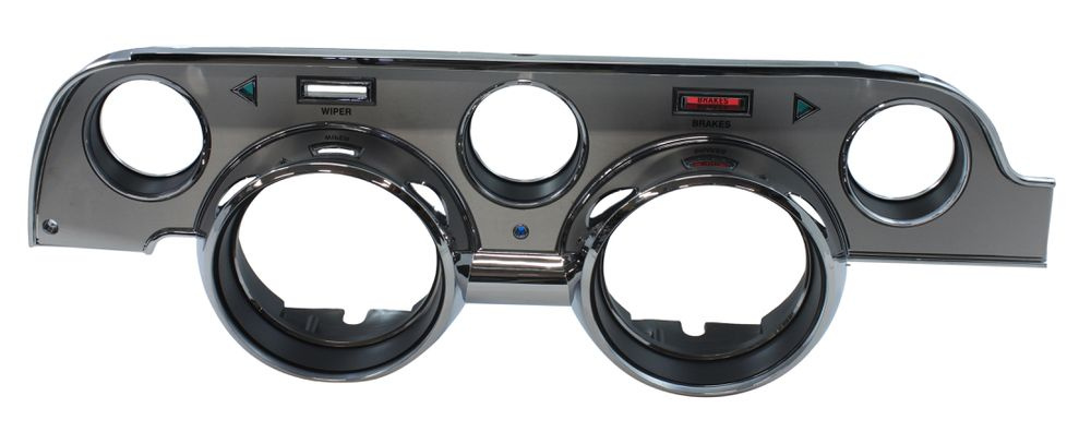 Instrument bezel 1967 brushed aluminum