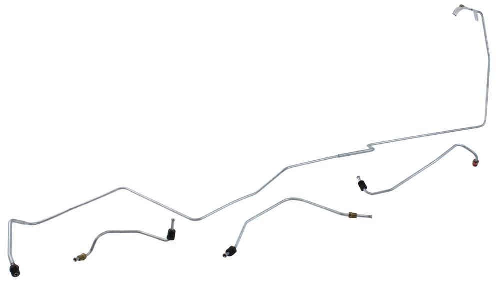 Front brake line kit 67 w/power disc