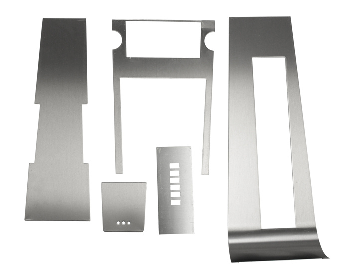 Panelsats mittkonsol aluminium A/T 1967