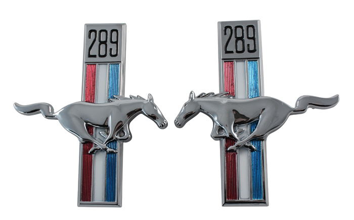 Emblem kit Mustang 67 289 Scott Drake