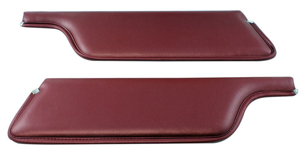 Sun visor Mustang 67-68 CV dark red