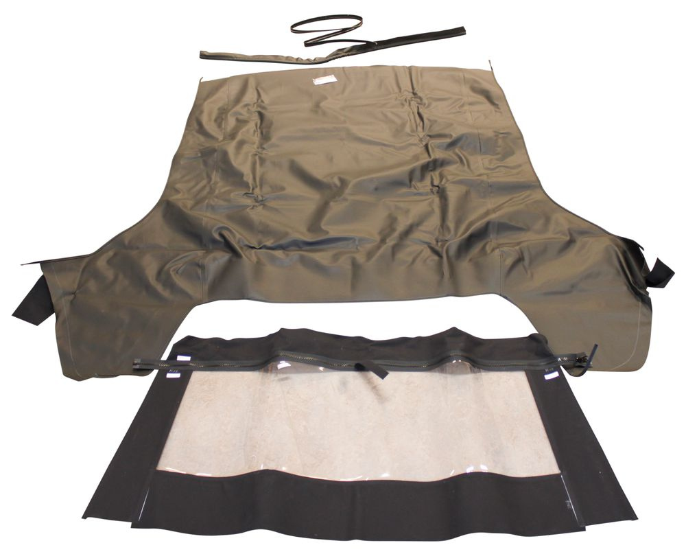 Cabtop 67-68 med plastruta svart