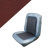 Upholstery set Mustang 68 FB DLX D-red