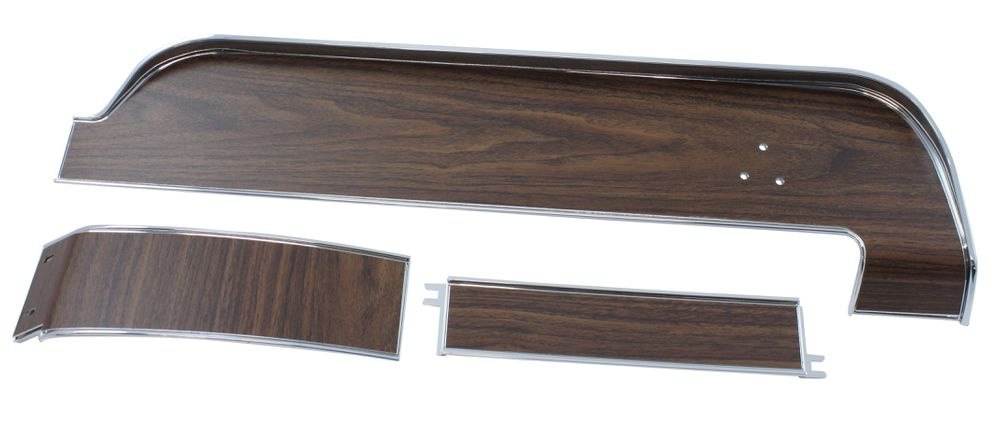 Dash pad set De Luxe 1968 woodgrain