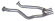 Exhaust H pipe 68-70 428CJ 2,25