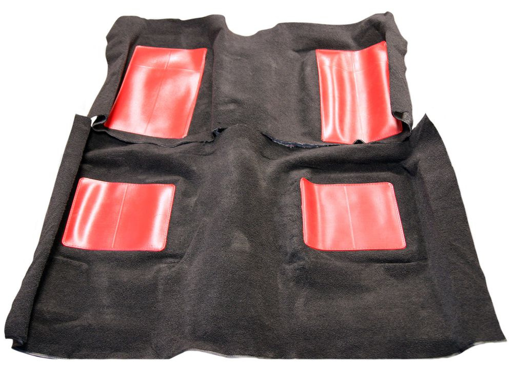 Carpet Mustang 69 FBM1 black/red inserts