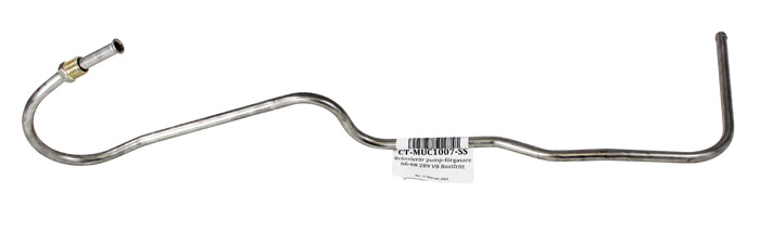 Fuel line pump-carb. V8 66-68 Stainless