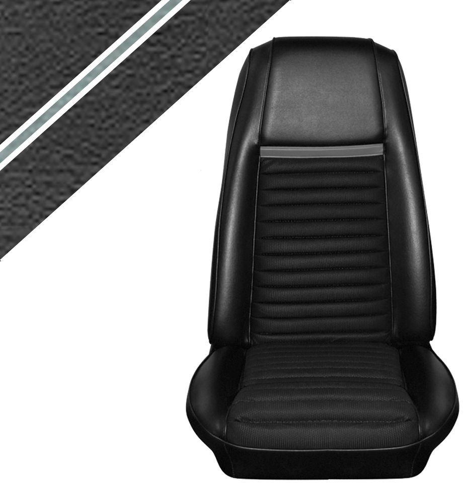 Kl�dsel Mustang 70 Mach1 svart/gr� stripe