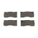 Brake pads Mustang 64-67 Brake pads Mustang 64-67