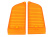 Parkeringsljusglas 71-72 orange OEM
