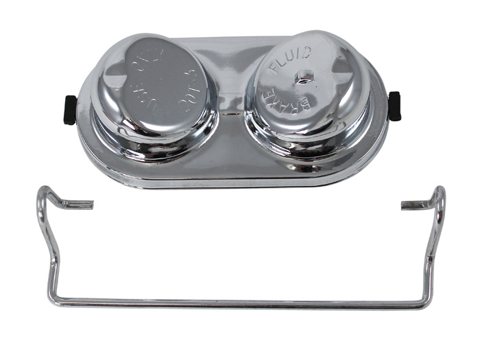 Cap master brake cylinder 67-73 chrome,