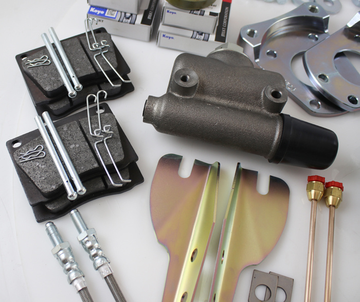 Skivbromssats fram PV/Duett 1947-60